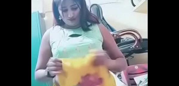  Swathi naidu sexy dress change and getting ready for shoot part -1